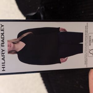 XL:  Hilary Radley Sparkly V Neck long sleeve sweater